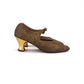 1920s Dull gold Brocade Bar Shoes by Copland & Lye UK 4
