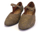 1920s Dull gold Brocade Bar Shoes by Copland & Lye UK 4
