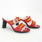 Patrick Cox Wannabe Red Belt & Buckle Sandals UK 2.5