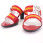 Patrick Cox Wannabe Red Belt & Buckle Sandals UK 2.5
