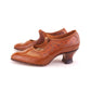 1920s Deadstock Tan Mary Janes by CR UK 5