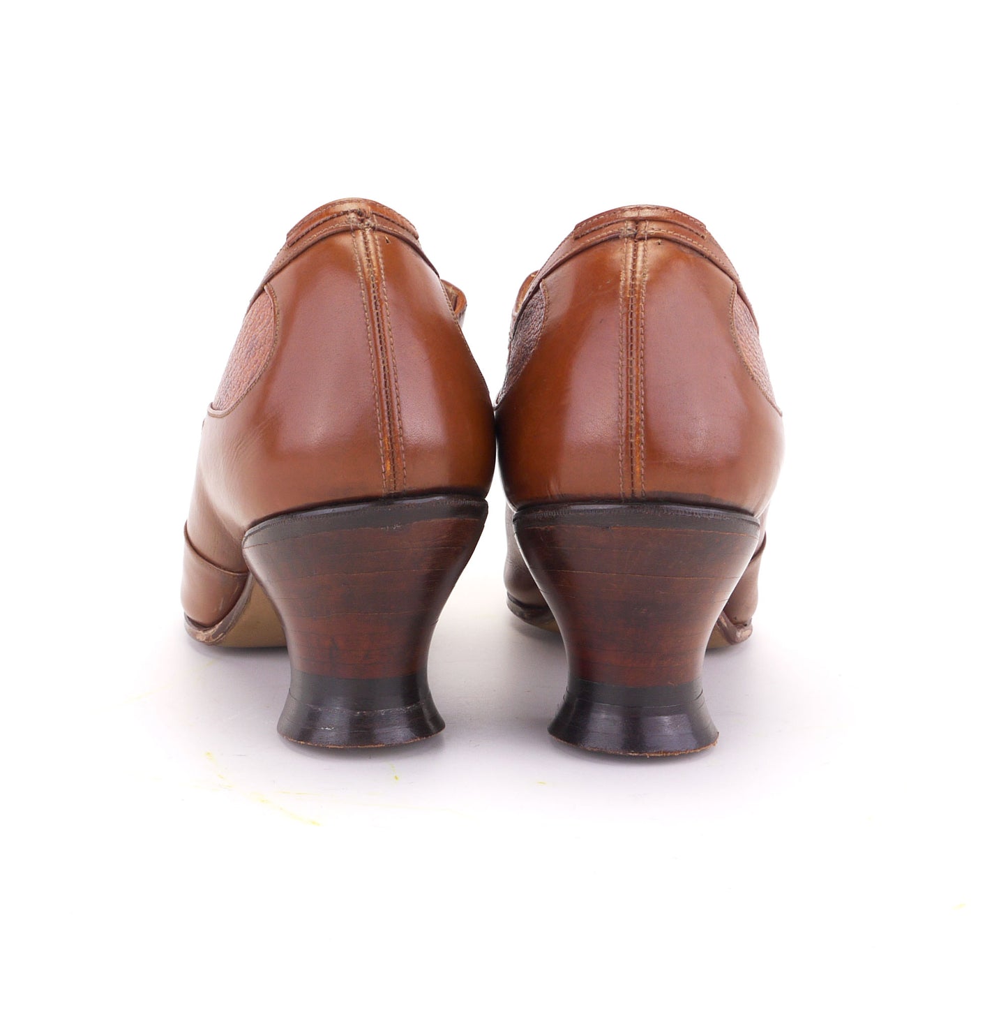1920s Deadstock Tan Mary Janes by CR UK 5