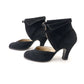Unusual 1940s D'Orsay Pumps with Cuffed Ankle UK 4