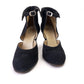 Unusual 1940s D'Orsay Pumps with Cuffed Ankle UK 4