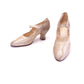 1920s Gold Lustre Mary Jane Evening Shoes UK 4