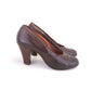 Dolcis Debutante 1940s Brown Pumps UK 2.5
