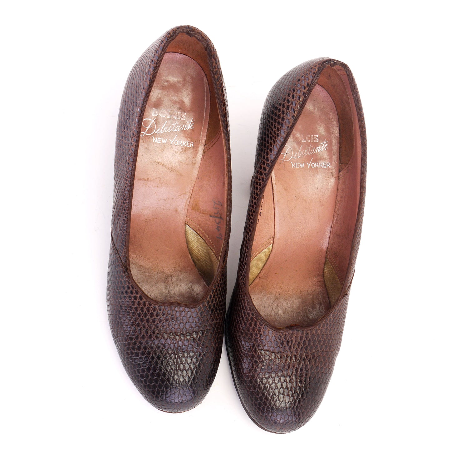 Dolcis Debutante 1940s Brown Pumps UK 2.5