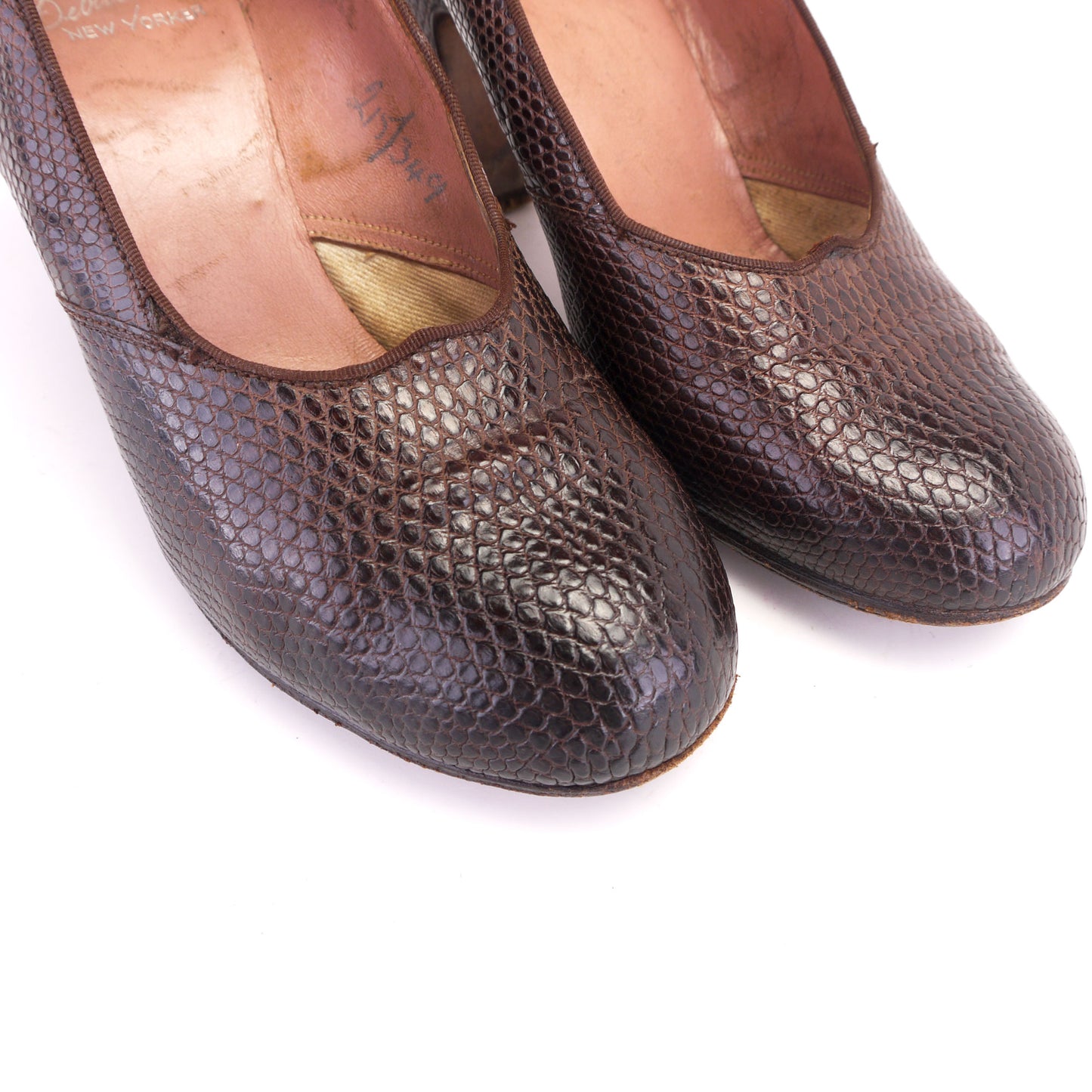 Dolcis Debutante 1940s Brown Pumps UK 2.5