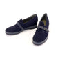 Deadstock 1940s Navy Blue Wedges UK 3.5
