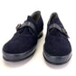 Deadstock 1940s Navy Blue Wedges UK 3.5