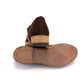 Deadstock 1940s Brown Suede & Beige Casual Wedges UK 3.5