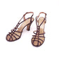1940s 1950s Bronze Caged Sandals by Debonair UK 5.5
