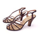1940s 1950s Bronze Caged Sandals by Debonair UK 5.5