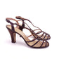 1940s 1950s Bronze Caged Sandals by Debonair UK 5.5