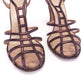 1940s 1950s Bronze Caged Sandals by Debonair UK 5.5