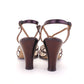 1940s 1950s Bronze Caged Sandals by Debonair UK 5.5