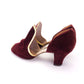 1930s Deadstock Velvet Evening Shoes by Debenhams UK 5