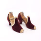 1930s Deadstock Velvet Evening Shoes by Debenhams UK 5