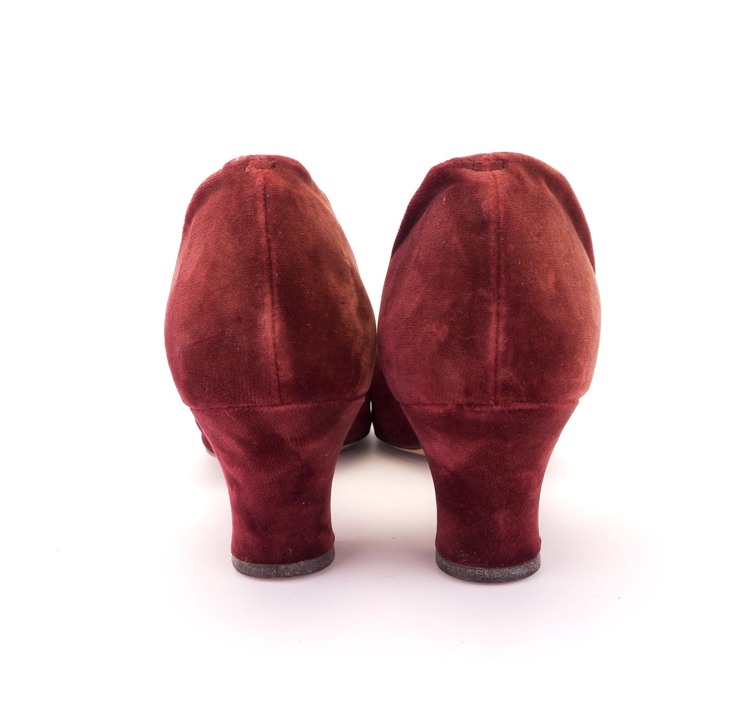 1930s Deadstock Velvet Evening Shoes by Debenhams UK 5