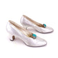 1920s Silver Pumps by Debenham & Freebody UK 7.5