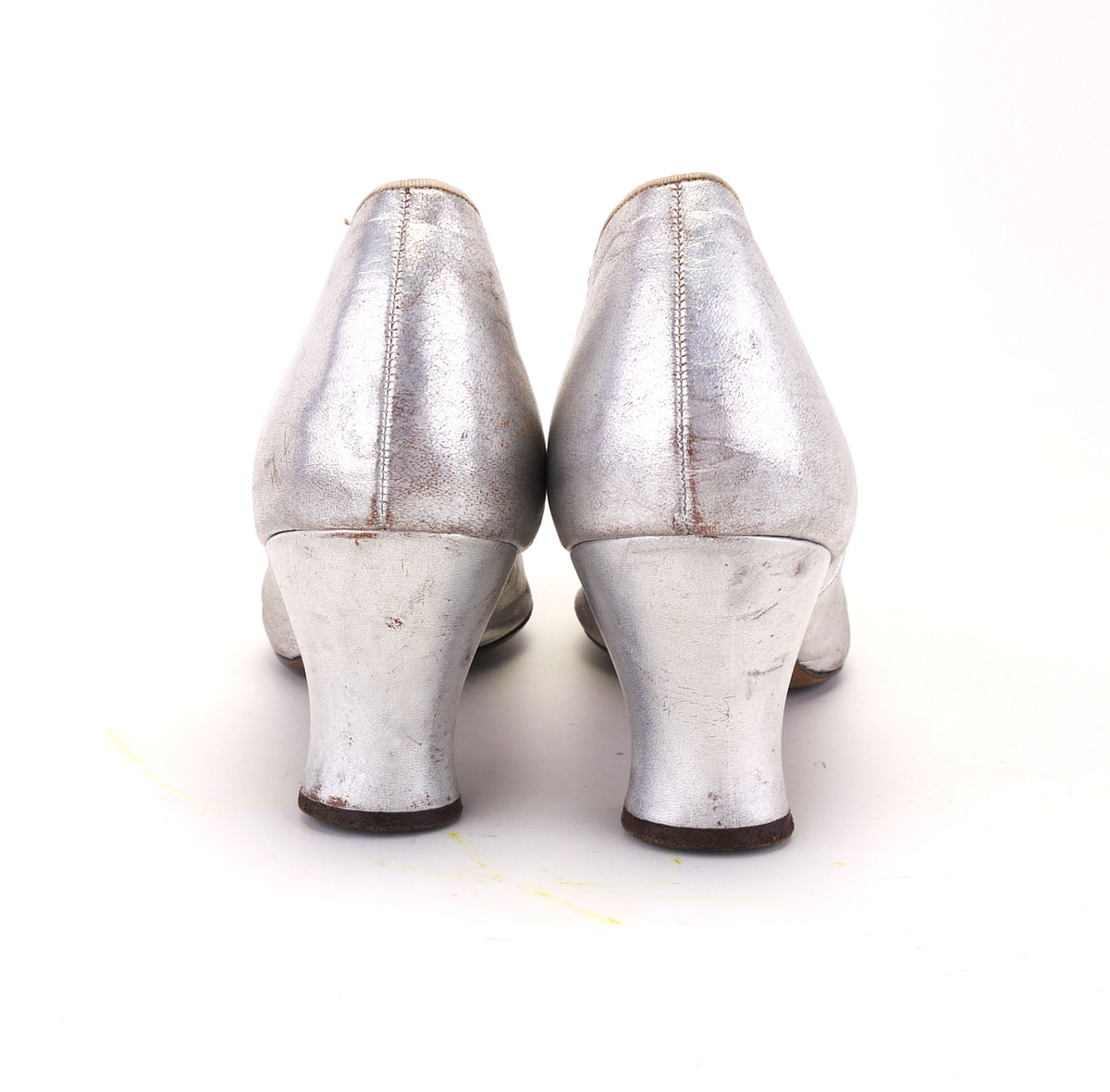 1920s Silver Pumps by Debenham & Freebody UK 7.5