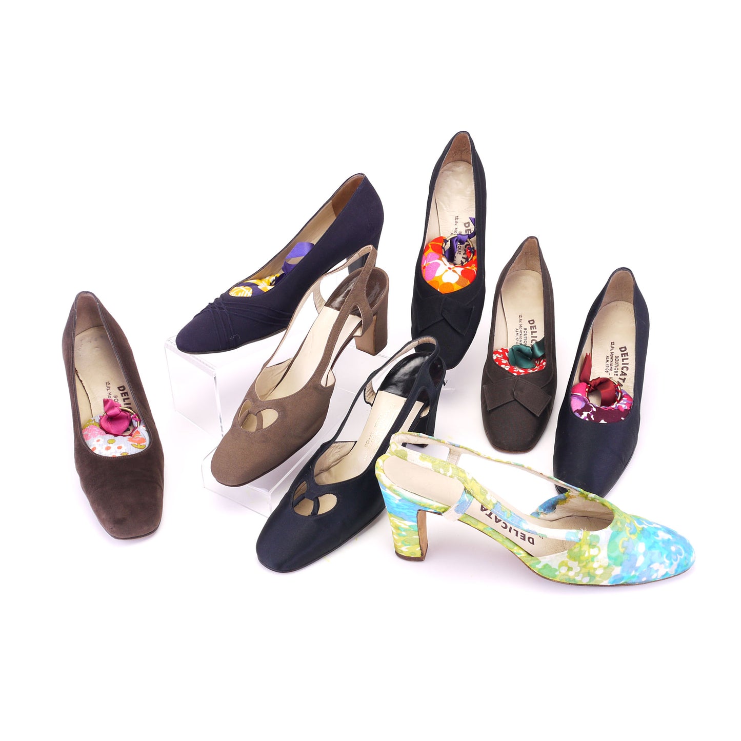 Collection of Delicata Paris Haute Couture Bespoke Shoes