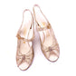 1930s Gold Brocade Evening Sandals by Delman UK 4