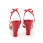 1950s Cherry Red Barefoot Sandals by Delman UK 3