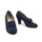 1940s Navy Suede Pumps by Delta UK 4