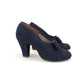 1940s Navy Suede Pumps by Delta UK 4