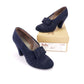1940s Navy Suede Pumps by Delta UK 4
