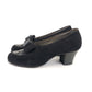 1940s Black CC41 Suede & Leather Pumps By Delta UK 4