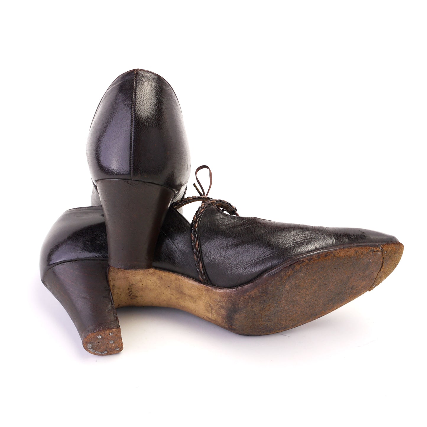 Late 1920s Brown Bar Shoes by Delta UK 6