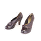 1940s Brown Perforated Pumps by De Nero UK 2.5