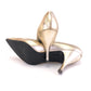 1960s Derber Gold on Gold Stiletto Heels UK 5.5