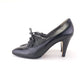 1980s Italian Made Black Laced Heels by Desiree UK 5