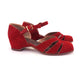 1940s Dark Red CC41 Bar Shoes by Devonshire UK 6