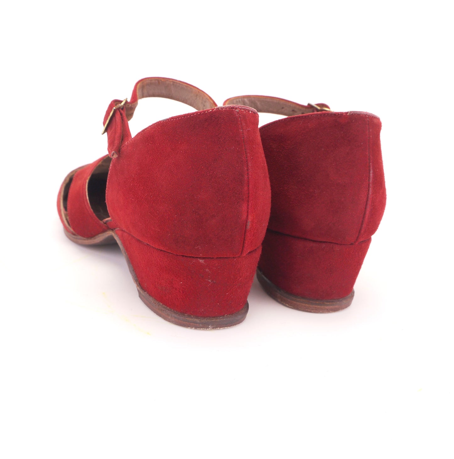 1940s Dark Red CC41 Bar Shoes by Devonshire UK 6