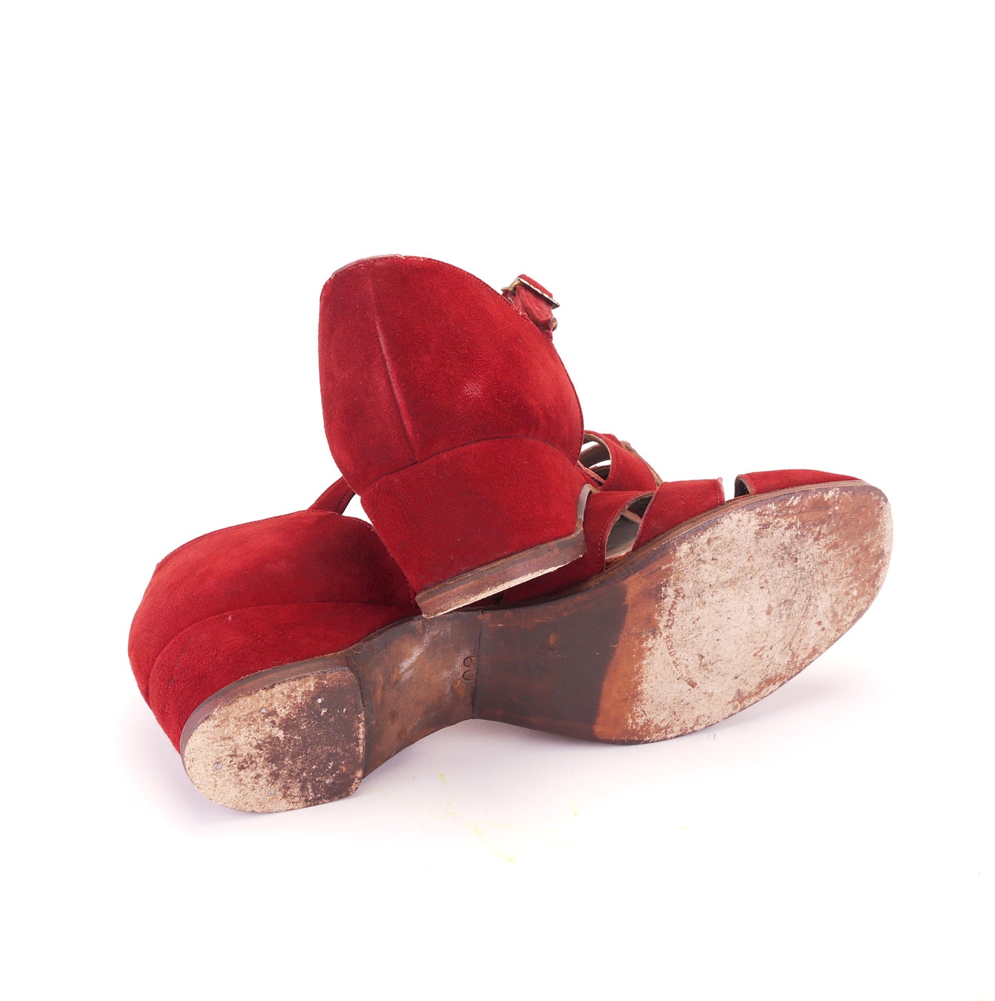 1940s Dark Red CC41 Bar Shoes by Devonshire UK 6