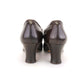 1930s Brown Laced Mary Janes by Diana UK 5