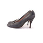 1950s Christian Dior Steel Grey Silk Pumps UK 4.5