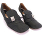 Christian Dior Black Silk Loafers w Mirror Heel c1969 UK 5