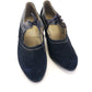 1920s Unworn Navy Suede Bar Shoes by Dryad UK 3