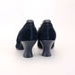 1920s Unworn Navy Suede Bar Shoes by Dryad UK 3
