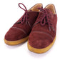 1970s Dolcis Wine Suede Crepe Sole Derbies UK 5