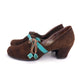 1940s Brown Suede Dutch Boy Pumps by Lotus UK 5