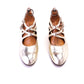 Elliott Late 1960s Gold Strappy Pumps UK 5
