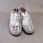 1970s Unworn Silver Caged Platform Slingbacks by Elliott UK 6