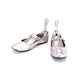 1960s Silver Ballet Flats by Elliott UK 4
