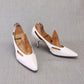 1960s Unworn Italian White Stilettos by Elliott UK 5.5